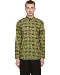 olivgrünes bedrucktes Hemd von Givenchy