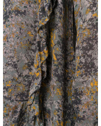 olivgrünes bedrucktes Kleid von Etoile Isabel Marant