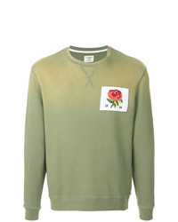 olivgrünes bedrucktes Sweatshirt von Kent & Curwen