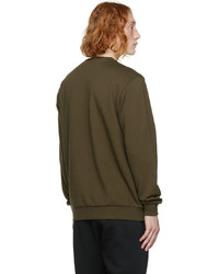 olivgrünes bedrucktes Sweatshirt von Hugo