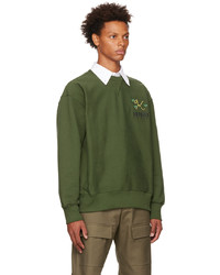 olivgrünes bedrucktes Sweatshirt von Kenzo