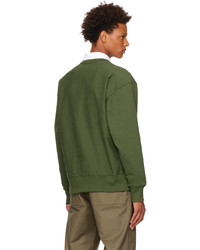 olivgrünes bedrucktes Sweatshirt von Kenzo