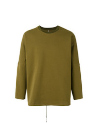 olivgrünes bedrucktes Sweatshirt von Oamc