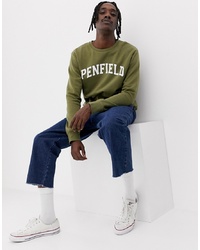 olivgrünes bedrucktes Sweatshirt von Penfield