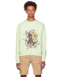 olivgrünes bedrucktes Sweatshirt von Sky High Farm Workwear