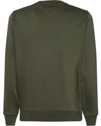 olivgrünes bedrucktes Sweatshirt von Tommy Hilfiger
