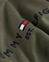 olivgrünes bedrucktes Sweatshirt von Tommy Hilfiger