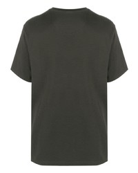 olivgrünes bedrucktes T-Shirt mit einem Rundhalsausschnitt von Barbour