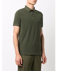 olivgrünes besticktes Polohemd von Stone Island