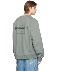 olivgrünes besticktes Sweatshirt von Juun.J