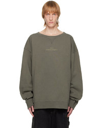 olivgrünes besticktes Sweatshirt von Maison Margiela
