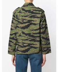 olivgrünes Camouflage Businesshemd von MiH Jeans
