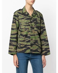 olivgrünes Camouflage Businesshemd von MiH Jeans
