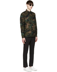 olivgrünes Camouflage Hemd von Valentino