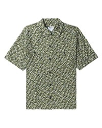 olivgrünes Camouflage Kurzarmhemd von A.P.C.