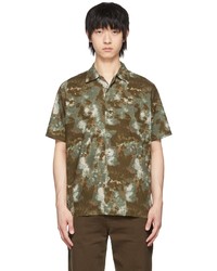 olivgrünes Camouflage Kurzarmhemd von Clot
