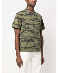 olivgrünes Camouflage Kurzarmhemd von Ralph Lauren RRL