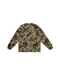 olivgrünes Camouflage Langarmshirt von Supreme