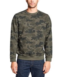 olivgrünes Camouflage Sweatshirt von Eddie Bauer