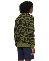 olivgrünes Camouflage Sweatshirt von BAPE