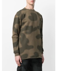 olivgrünes Camouflage Sweatshirt von Maharishi