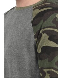 olivgrünes Camouflage Sweatshirt von Solid