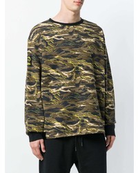 olivgrünes Camouflage Sweatshirt von Puma