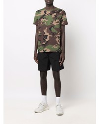 olivgrünes Camouflage T-Shirt mit einem Rundhalsausschnitt von Polo Ralph Lauren