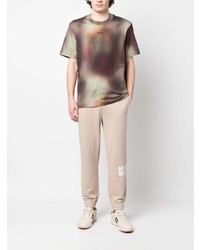 olivgrünes Camouflage T-Shirt mit einem Rundhalsausschnitt von Hugo