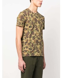 olivgrünes Camouflage T-Shirt mit einem Rundhalsausschnitt von Polo Ralph Lauren