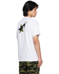 olivgrünes Camouflage T-Shirt mit einem Rundhalsausschnitt von BAPE