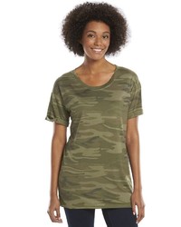 olivgrünes Camouflage T-shirt