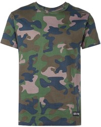 olivgrünes Camouflage T-shirt von Les (Art)ists
