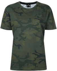 olivgrünes Camouflage T-shirt von The Upside