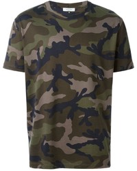 olivgrünes Camouflage T-shirt von Valentino