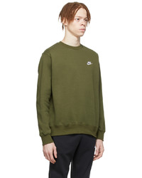 olivgrünes Fleece-Sweatshirt von Nike