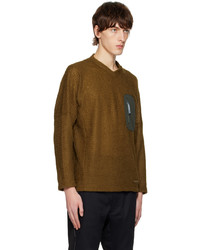 olivgrünes Fleece-Sweatshirt von And Wander