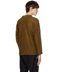 olivgrünes Fleece-Sweatshirt von And Wander