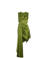 olivgrünes gerade geschnittenes Kleid von Off-White