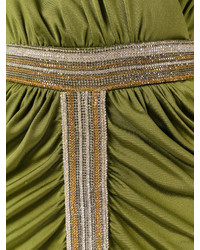 olivgrünes Kleid von Balmain