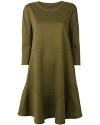 olivgrünes Kleid von Jil Sander Navy