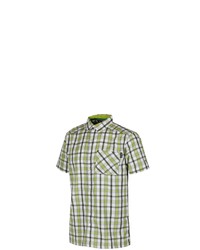 olivgrünes Kurzarmhemd mit Schottenmuster von Regatta