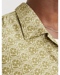 olivgrünes Kurzarmhemd von Jack & Jones