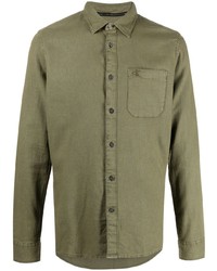 olivgrünes Langarmhemd von Calvin Klein Jeans
