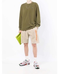 olivgrünes Langarmshirt von AAPE BY A BATHING APE