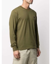 olivgrünes Langarmshirt von Stone Island