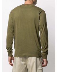 olivgrünes Langarmshirt von Stone Island