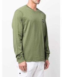 olivgrünes Langarmshirt von Stone Island