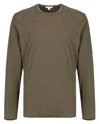 olivgrünes Langarmshirt von James Perse