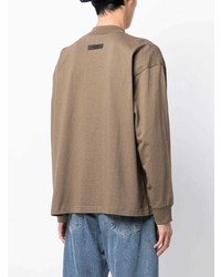 olivgrünes Langarmshirt von FEAR OF GOD ESSENTIALS